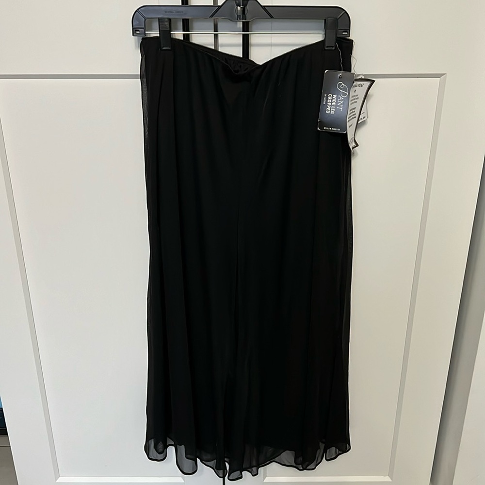Alex Evenings Wide Leg Cropped Dress Pants - Size L